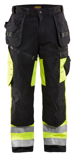 Blaklader Hi‑Vis X1600 Utility Work Pants in black