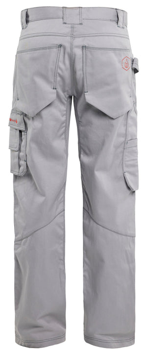 Back view of Blaklader FR Work Pants in grey color