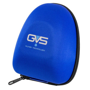 Blue case with GVS logo on a white background