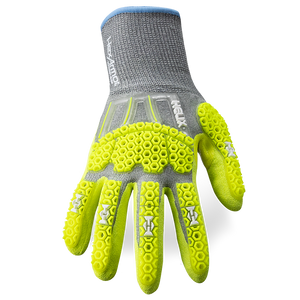HexArmor A6 Cut Impact Glove in grey and yellow