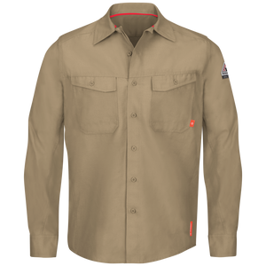 Beige Bulwark FR Work Shirt