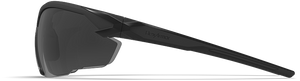 Side view of grey safety glasses