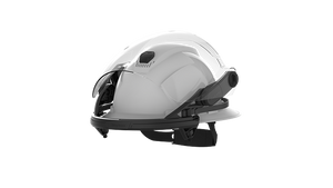HexArmor Universal Face Shield on hard hard safety helmet