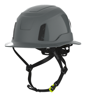 Dark Grey HexArmor Full Brim Safety Helmet
