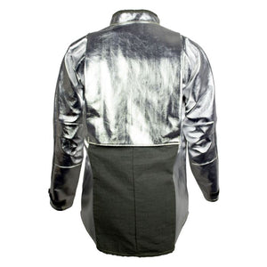 Aluminized coat - back with breathable panel
