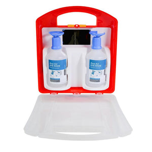 Eyewash Station First Aid Kit (PK 4 Kits) - 75 People, 4 PCS, Plastic Case