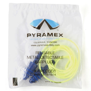 Metal Detectable Reusable Corded Earplugs (100 Pairs)