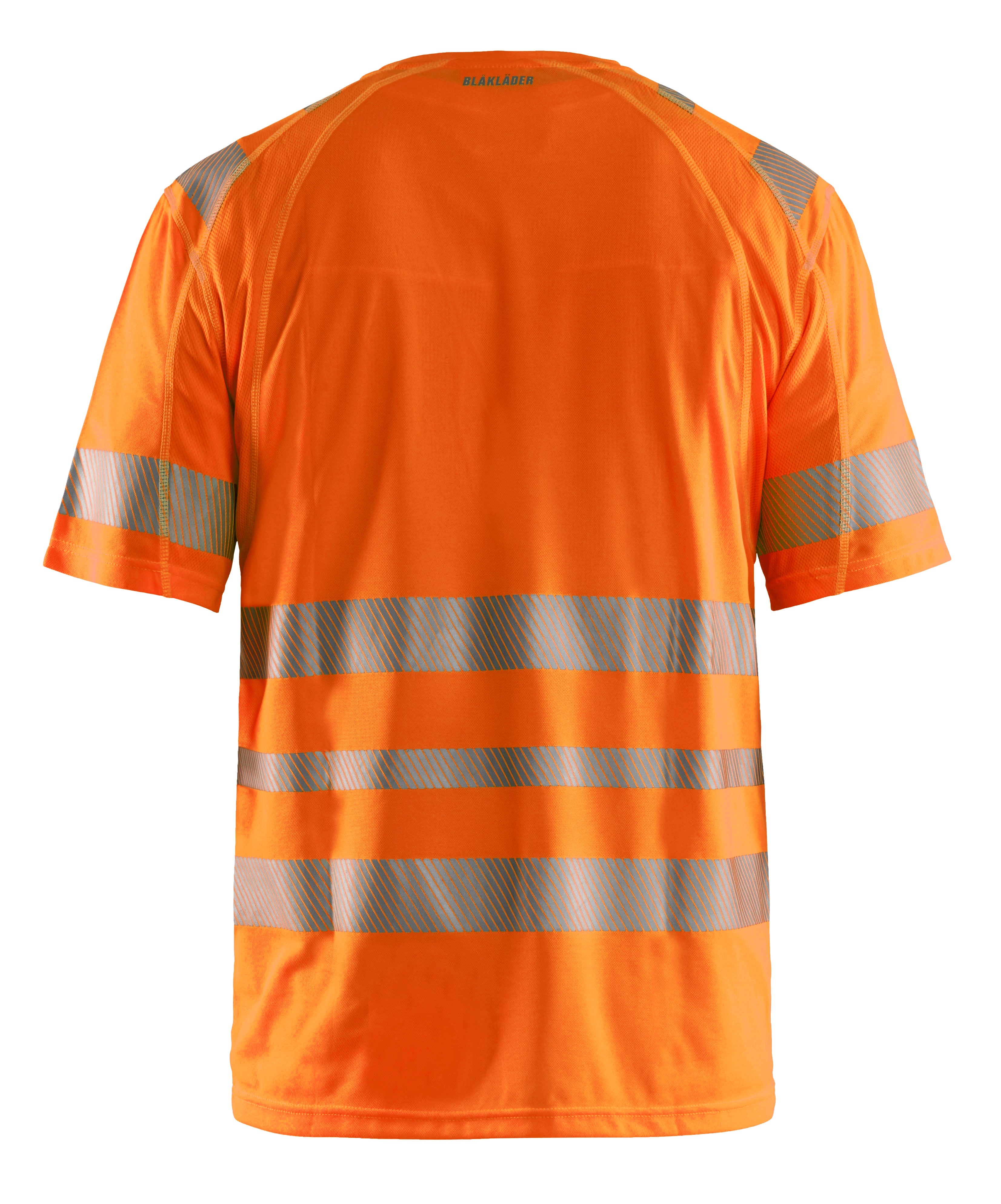 Back view Blaklader Hi-Vis T-Shirt in orange