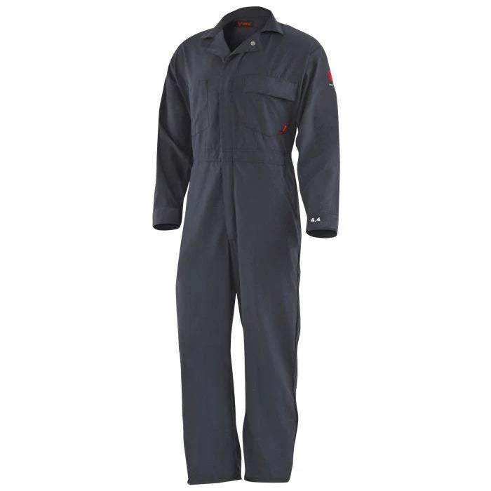 Gray coverall on a white background