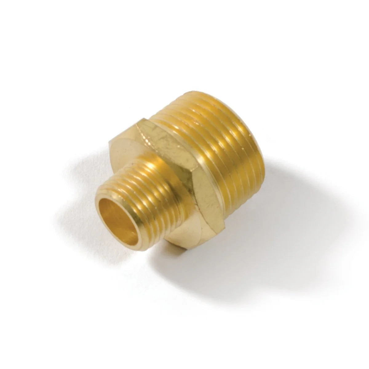 Brass reducing nipple