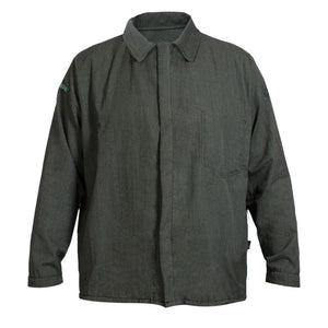 Dark gray jacket on a white background