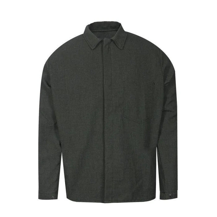 Dark gray shirt on a white background