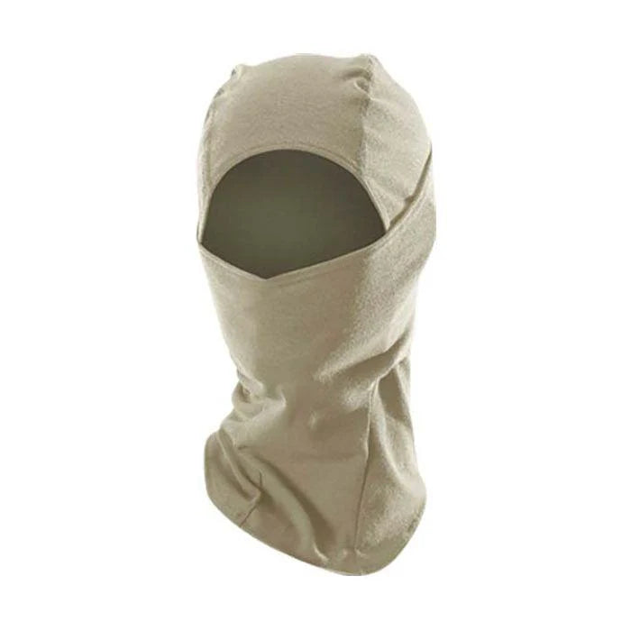 Beige balaclava on a white background
