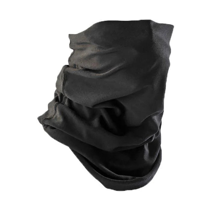 Black neck gaiter on a white background