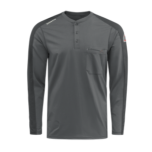 Charcoal Bulwark Men’s FR Flex Knit Henley