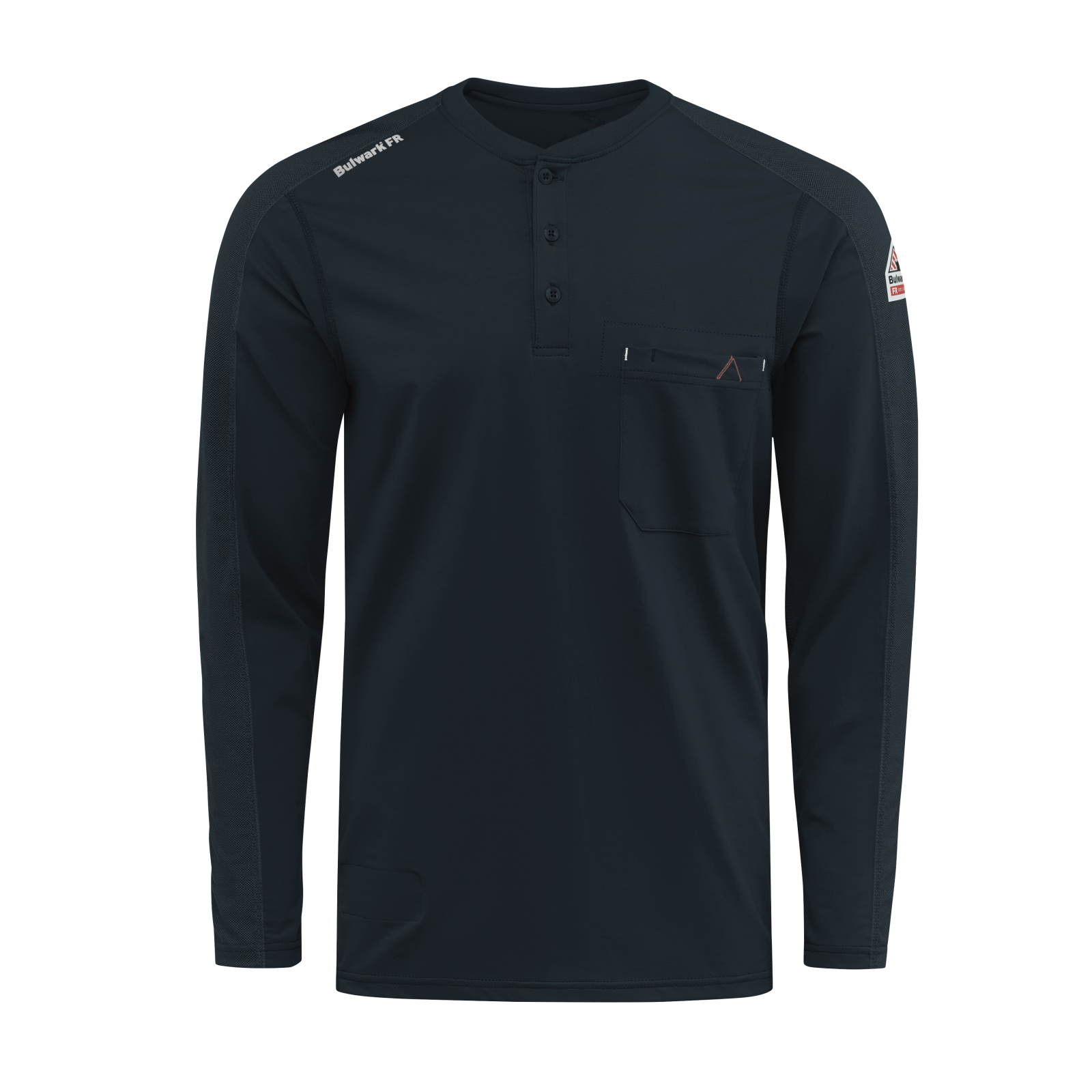 Navy Bulwark Men’s FR Flex Knit Henley