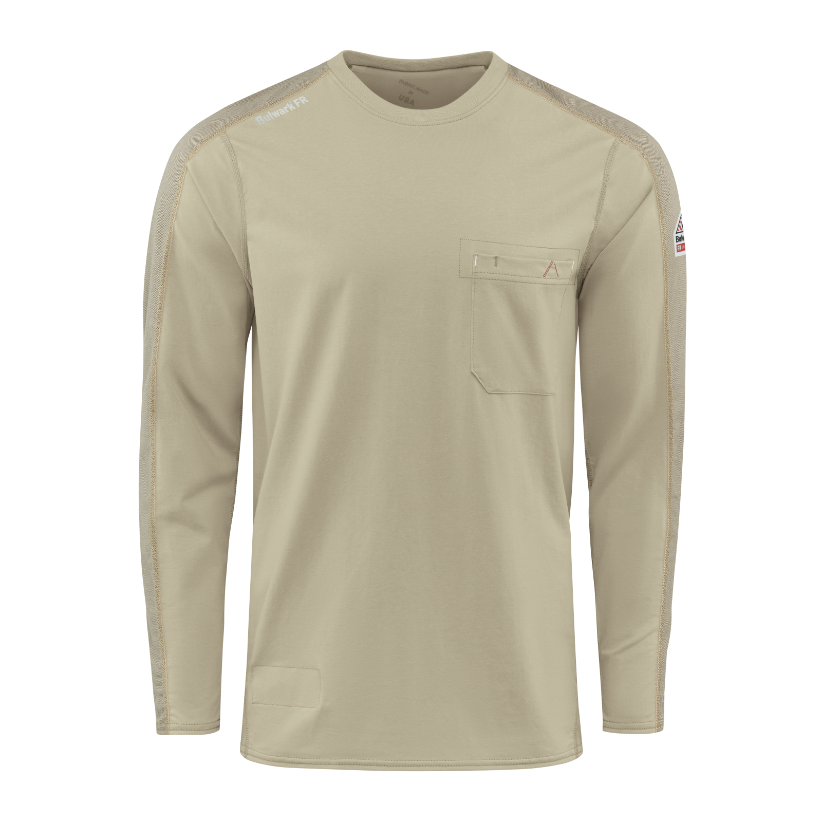 Beige Bulwark Men’s FR Flex Knit Tee