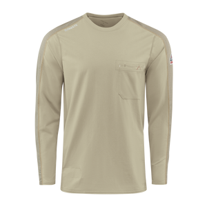 Beige Bulwark Men’s FR Flex Knit Tee
