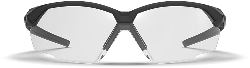 Backview of hexarmor safety glasses
