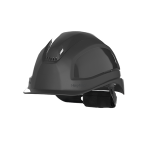 Hexarmor Class C safey helmet with vents in black color