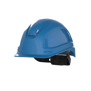 Hexarmor Class C safey helmet with vents in blue color