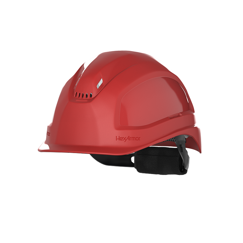 HexArmor safety helmet in maroon color