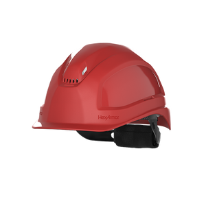Hexarmor Class C safey helmet with vents in maroon color