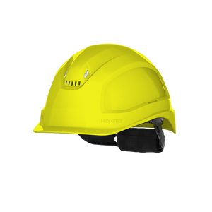 Hexarmor Class C safey helmet with vents in yellow color