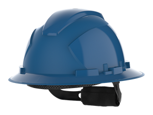 HexArmor Full Brim Safety Helmet in blue color