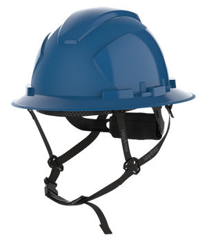 HexArmor Full Brim Safety Helmet in blue color