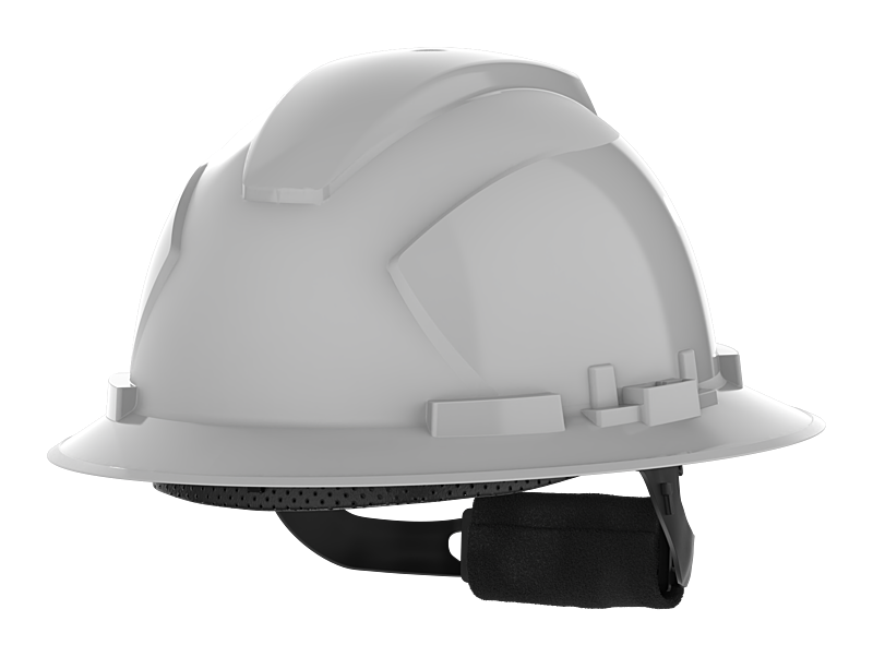 HexArmor Class E Full Brim Safety Helmet in grey color