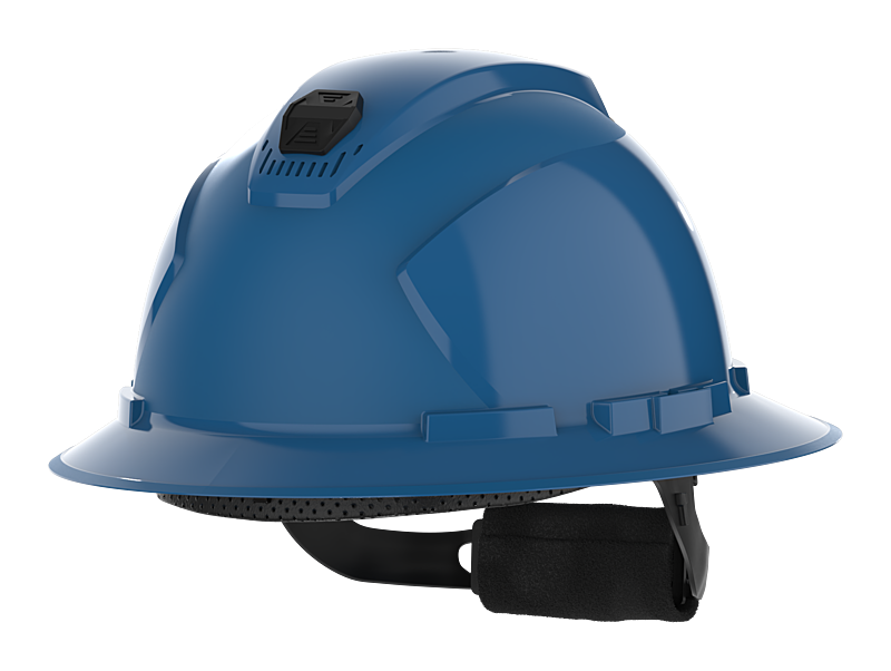 HexArmor full brim safety helmet in blue
