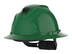 HexArmor full brim safety helmet in green