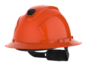 Hexarmor full brim safety helmet in orange