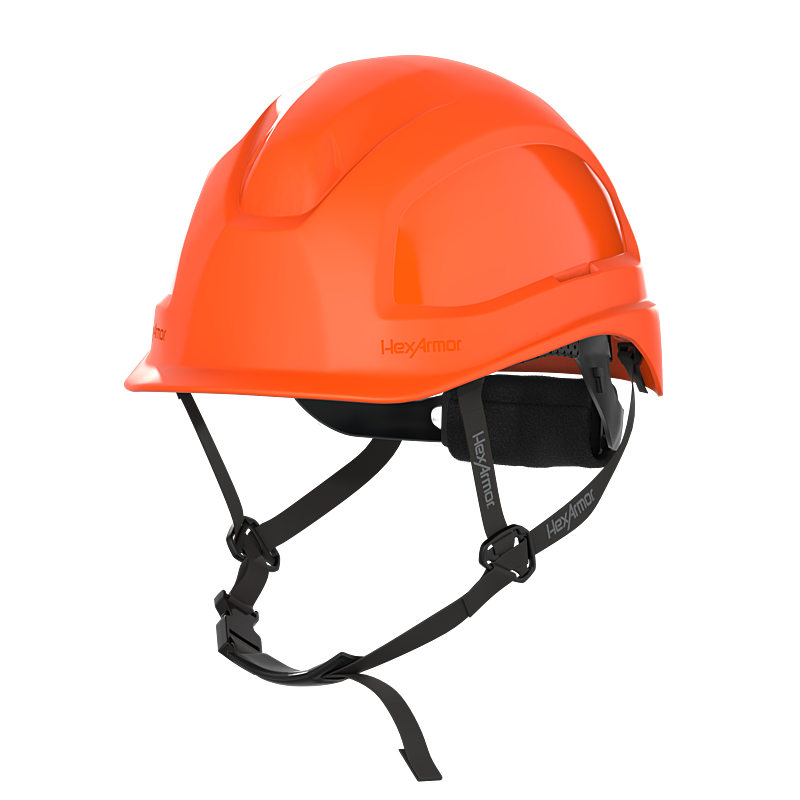 Orange HexArmor Class E Type 1 Safety Helmet 