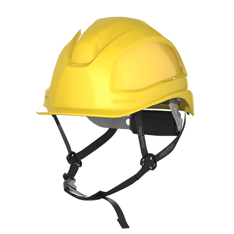 Yellow HexArmor Class E Type 1 Safety Helmet 