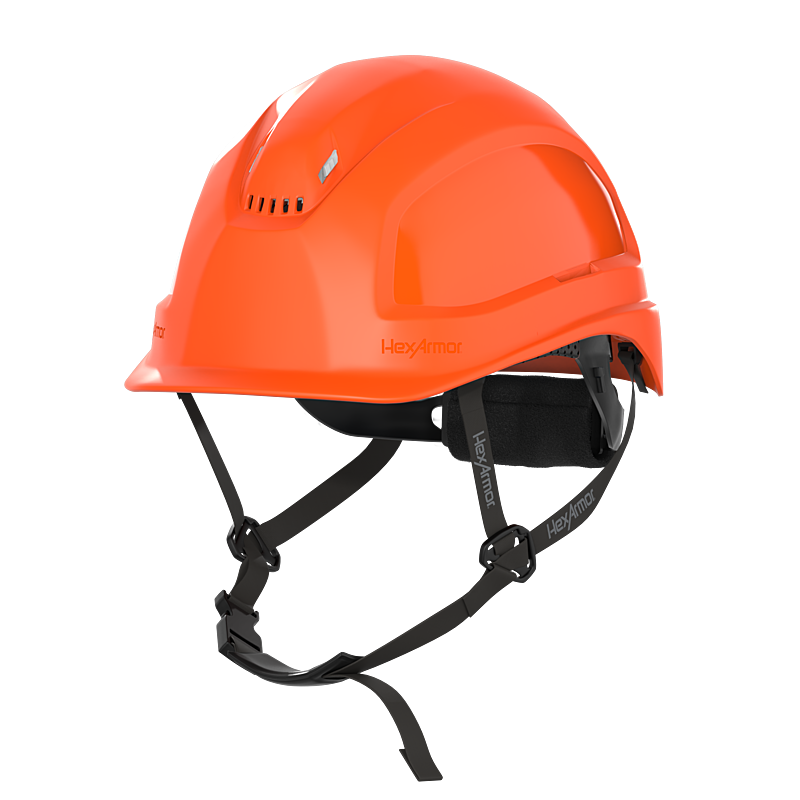 Orange HexArmor Class E Type 1 Safety Helmet