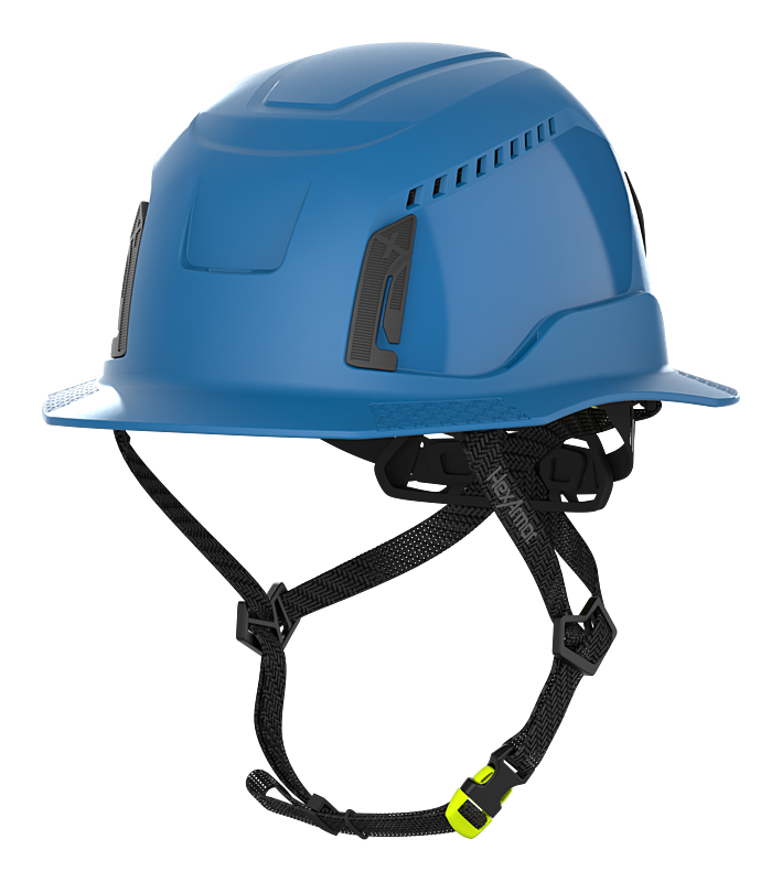 Blue HexArmor Vented Safety Helmet