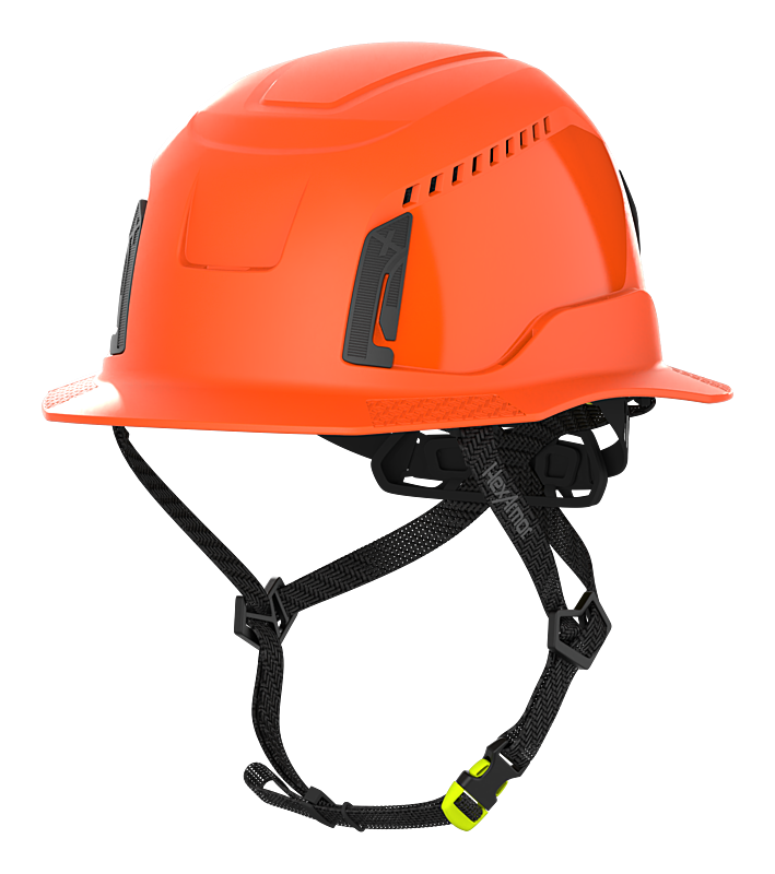 Orange HexArmor Vented Safety Helmet
