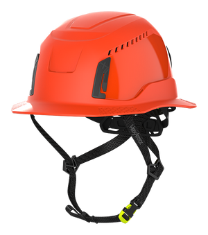 Orangish Red HexArmor Vented Safety Helmet