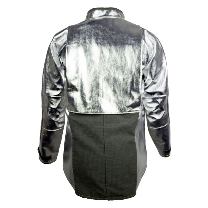 Aluminized coat - back with breathable panel