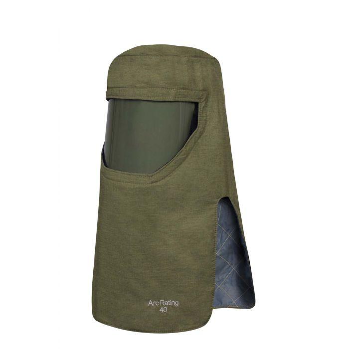 Arc Flash Hood with Faceshield and Hard Hat