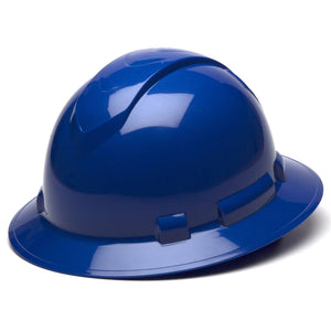Blue Full Brim Hard Hat Helmets - Ridgeline Pyramex